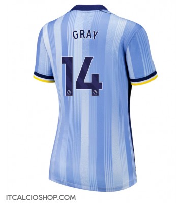 Tottenham Hotspur Archie Gray #14 Seconda Maglia Femmina 2024-25 Manica Corta
